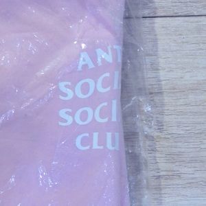 Anti Social Social Club pink hoodie
